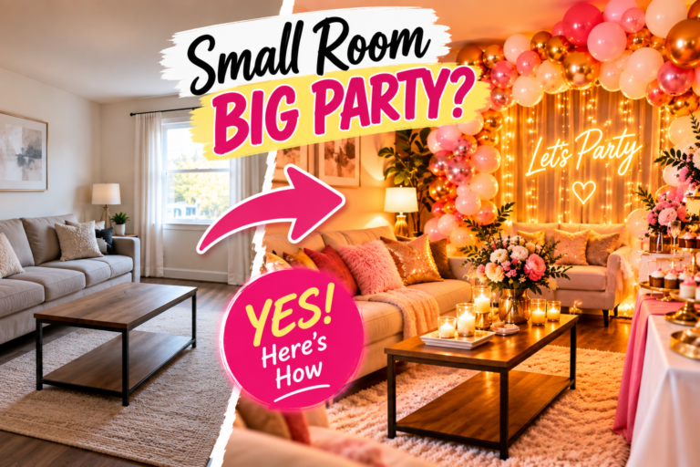 Decorate a Small Living Room for a Party